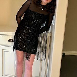 Express sequin dress size 0